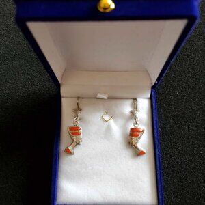 925 Sterling Silver Egyptian Earrings